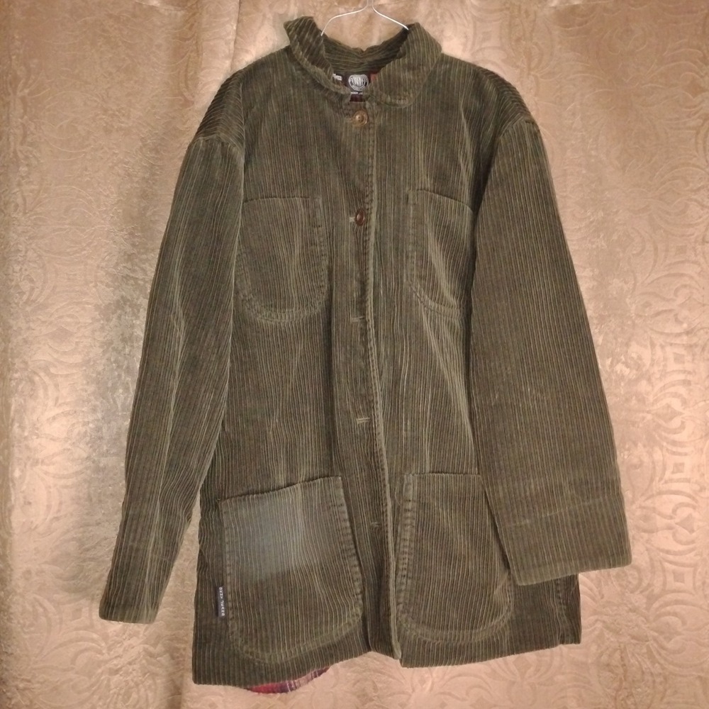 DKNY Jeans Brown Corduroy Blazer Jacket 100% Cotton Men's Size Medium